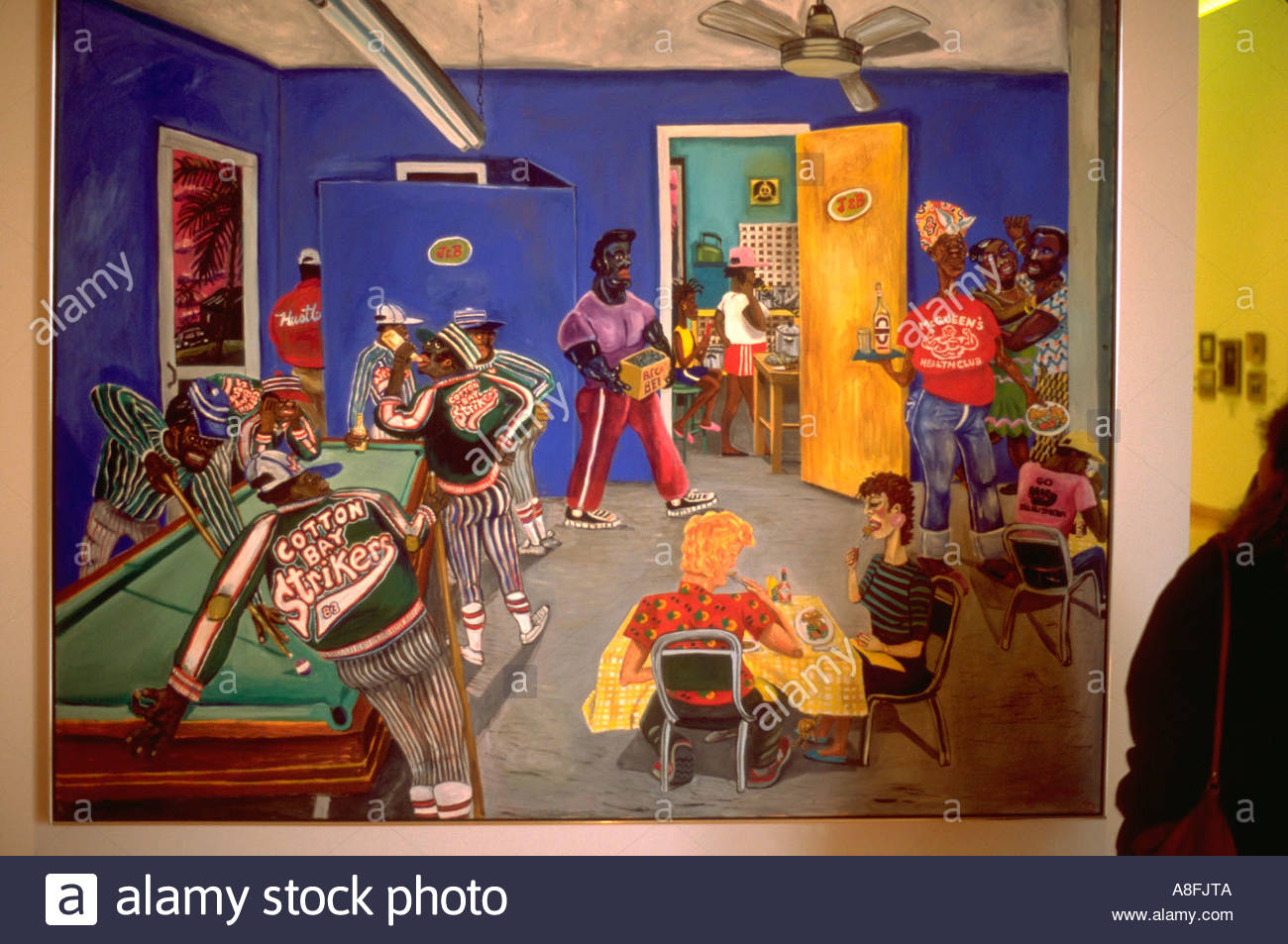 1300x953 Caribbean Pool Hall Painting - The Pool Hall Painting