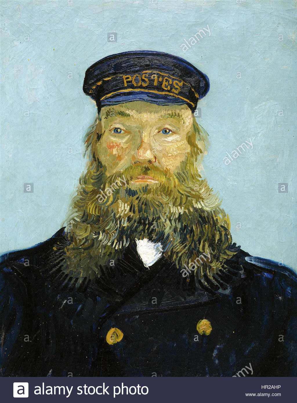 1024x1390 Portrait Of The Postman Joseph Roulin (1888) Van Gogh Dia Stock - The Postman Painting