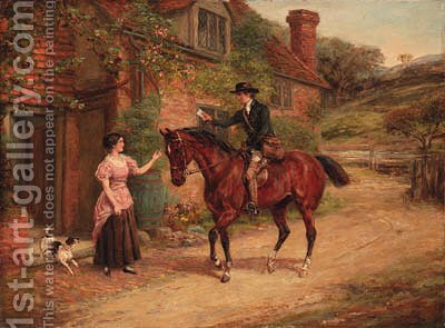 400x295 The Postman Heywood Hardy Reproduction 1st Art Gallery - The Postman Painting