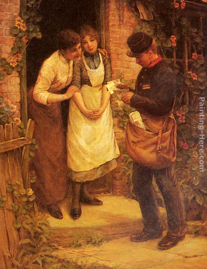 720x936 Thomas Liddall Armitage The Postman Painting Anysize 50% Off - The Postman Painting