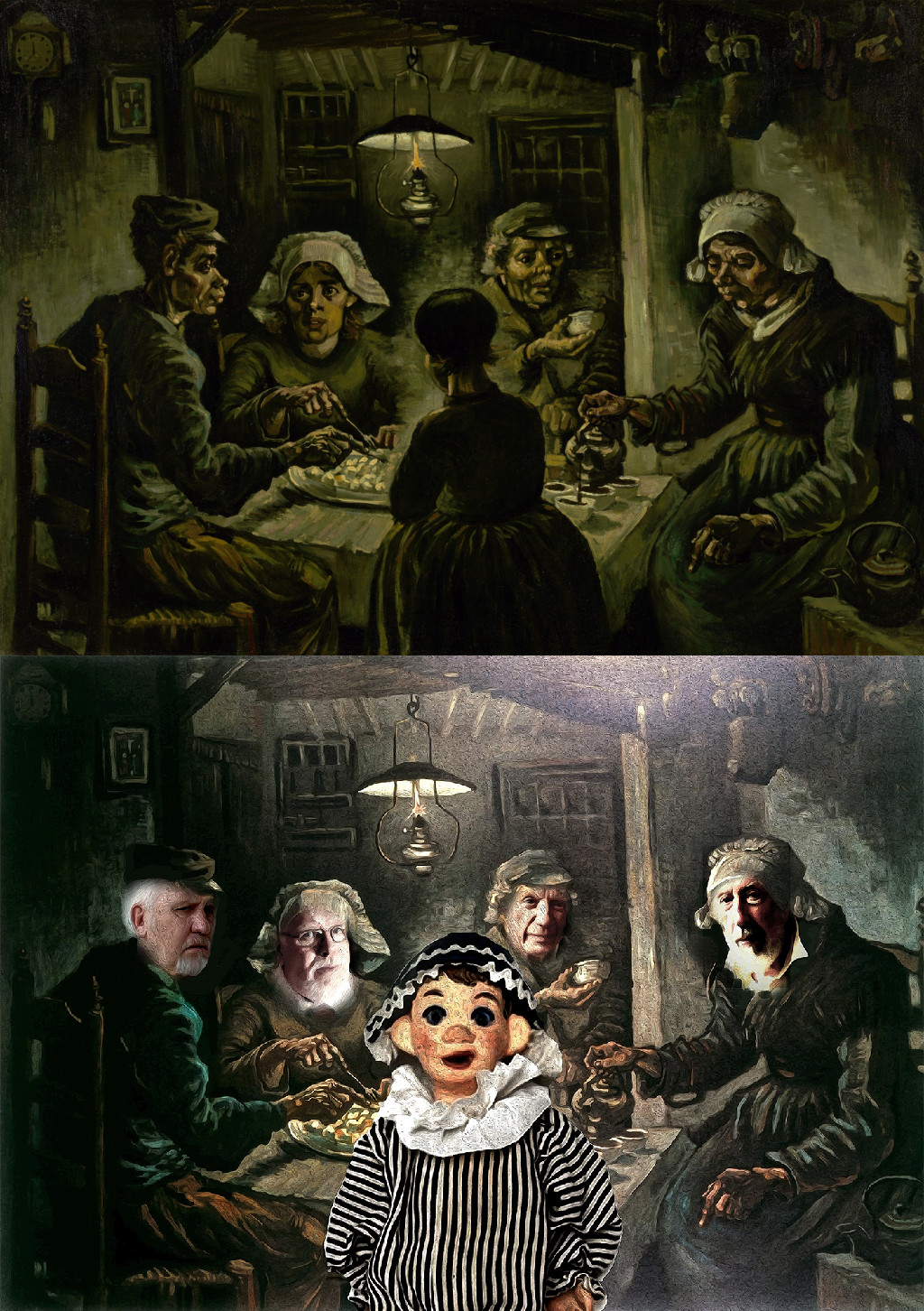 1024x1452 The Potato Eaters Vangoyourself - The Potato Eaters Painting