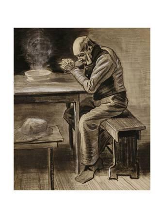 338x450 The Prayer, 1882 Giclee Print By Vincent Van Gogh - The Prayer Painting
