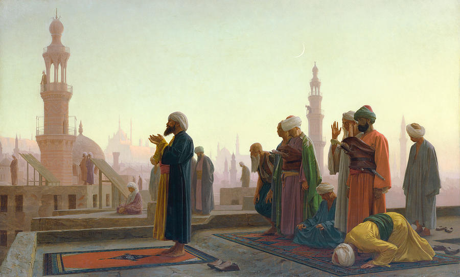 900x542 The Prayer Painting By Jean Leon Gerome - The Prayer Painting