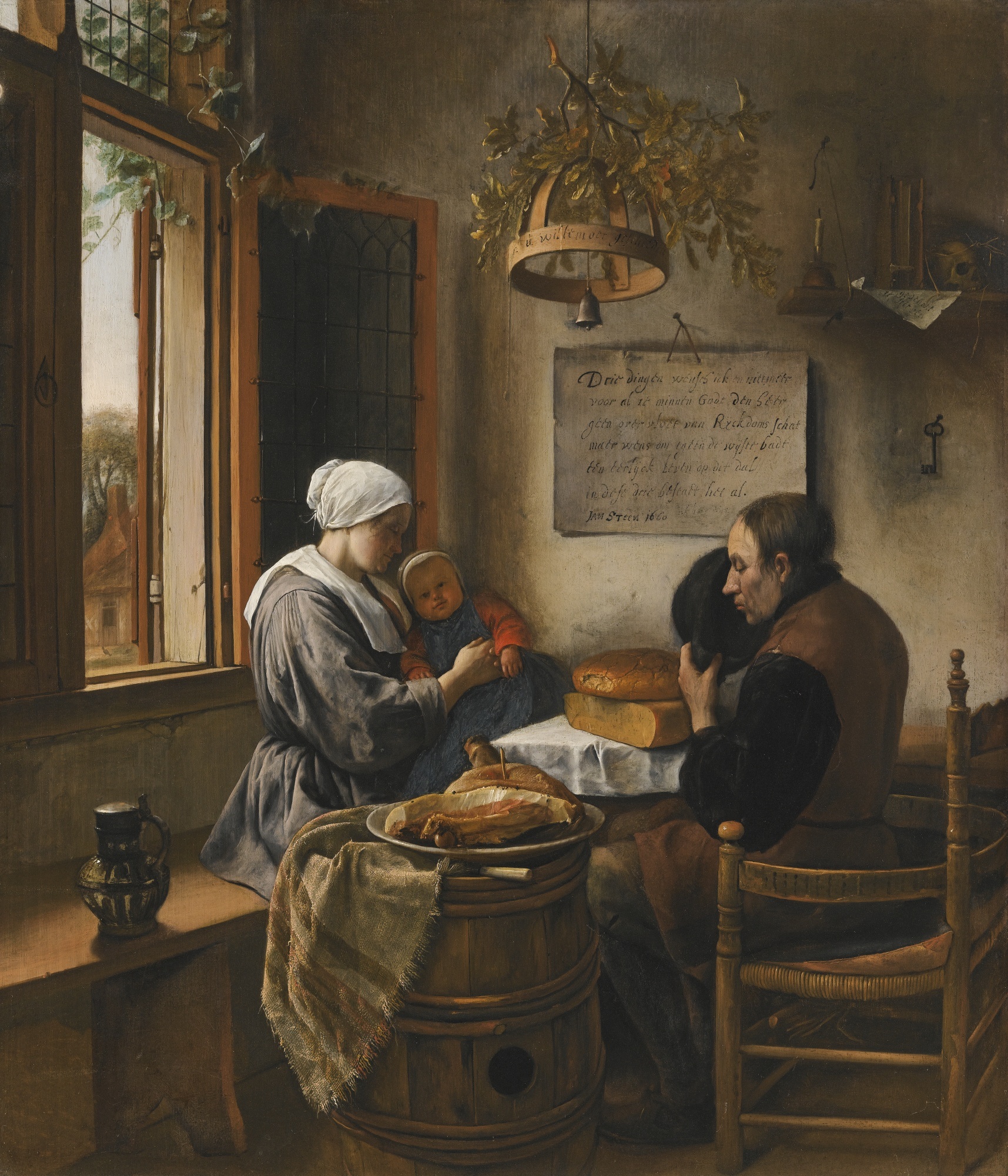 1715x2000 Filejan Steen - The Prayer Painting