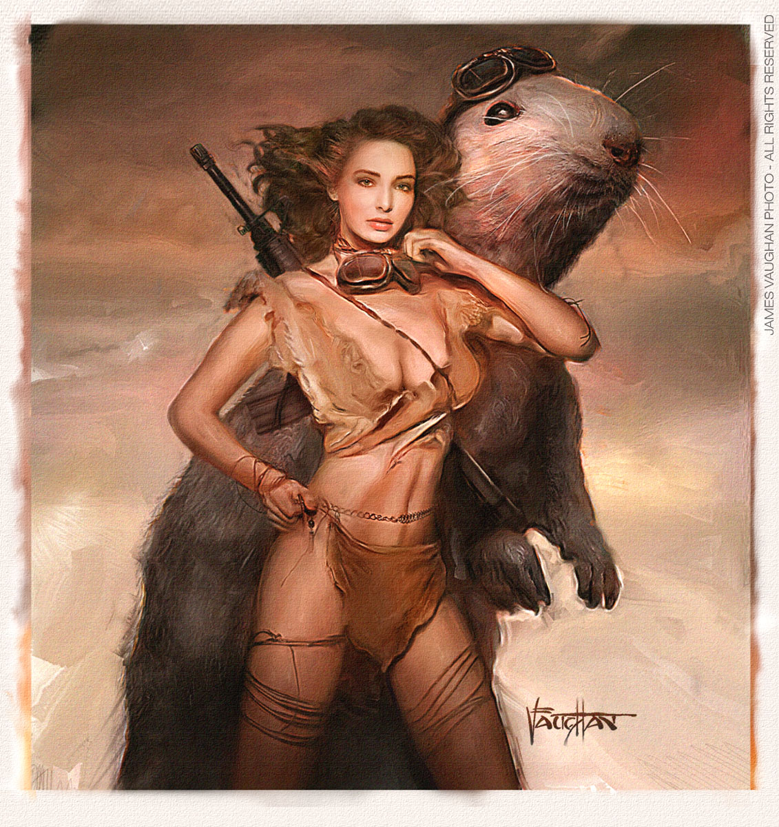 1131x1200 James Vaughan Photo Stages - The Princess Of Mars Painting