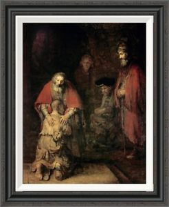 246x300 Return Of The Prodigal Son' By Rembrandt Van Rijn Framed Painting - The Prodigal Painting