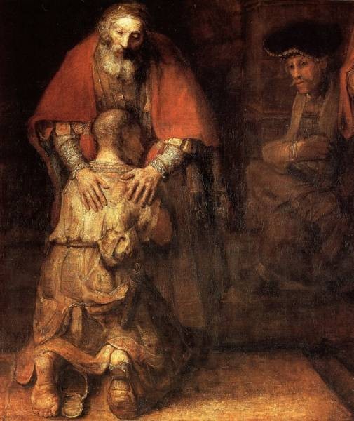 505x600 The Return Of The Prodigal Son Detail Wga By Van Rijn Rembrandt - The Prodigal Painting