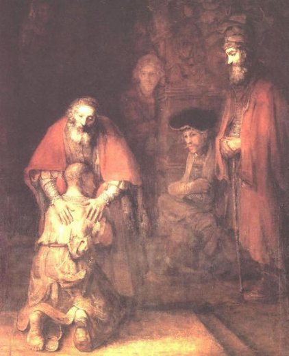 422x520 The Return Of The Prodigal Son Painting - The Prodigal Painting