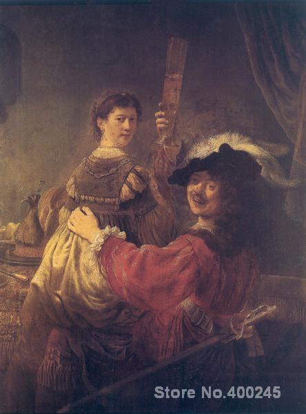 444x600 Classic Paintings The Prodigal Son In The Brothel Rembrandt Van - The Prodigal Painting