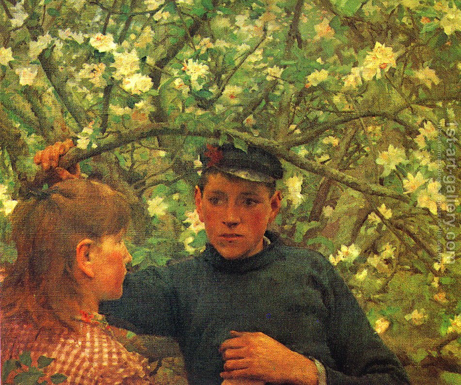 951x794 The Promise Henry Scott Tuke Reproduction 1st Art Gallery - The Promise Painting