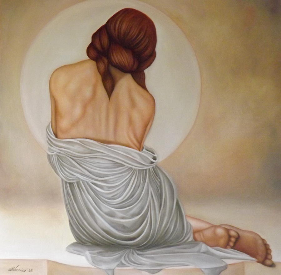 900x879 The Promise Painting By Alessandra Veccia - The Promise Painting