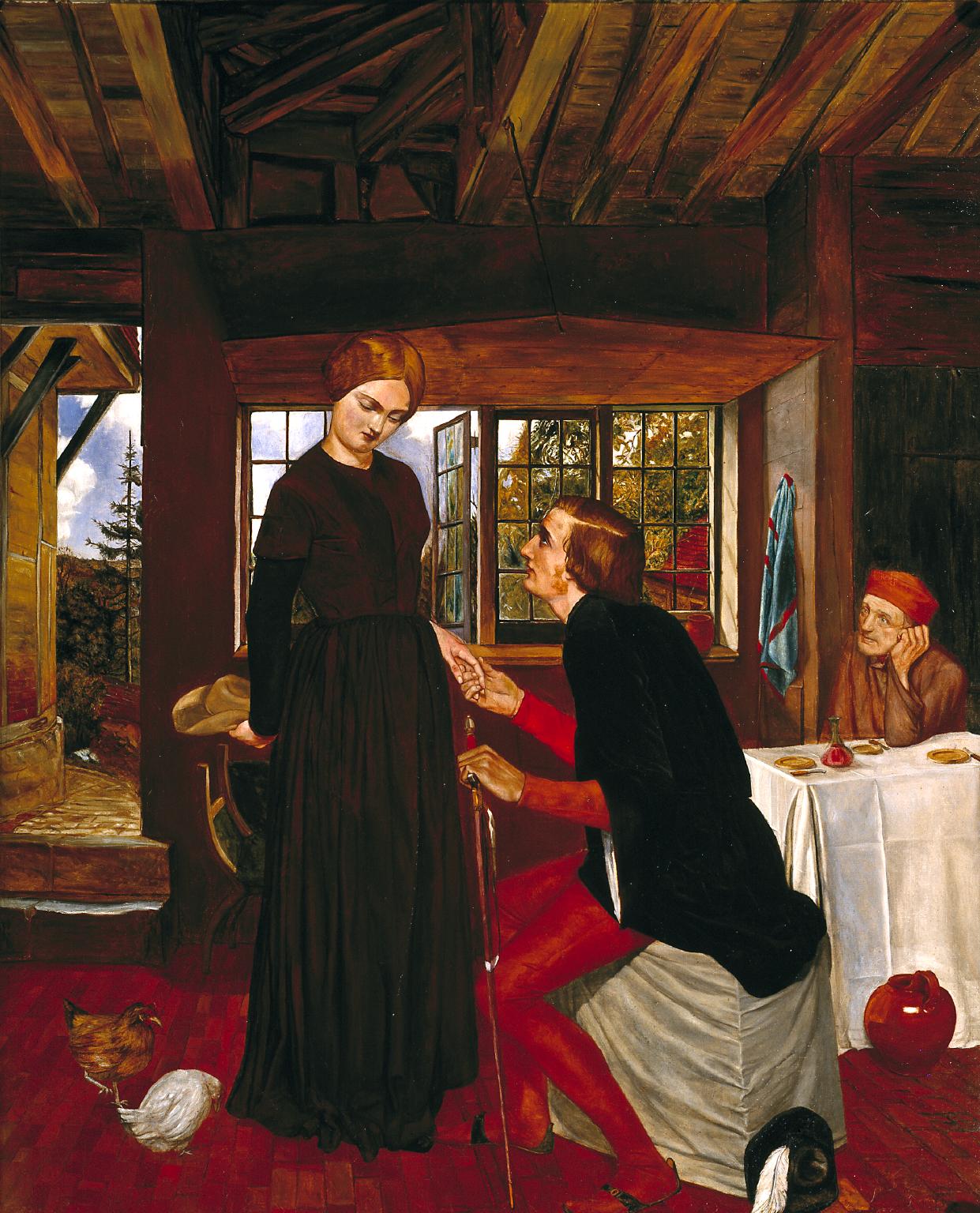 1241x1536 The Proposal (The Marquis And Griselda)', Frederic George Stephens - The Proposal Painting