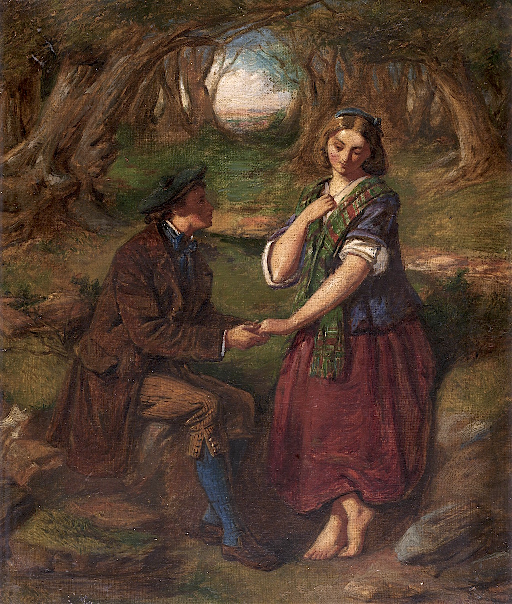1024x1207 The Proposal Painting Alexander George Fraser Oil Paintings - The Proposal Painting