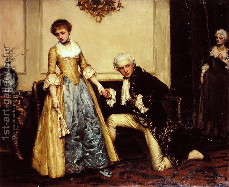 734x600 The Proposal Robert James Gordon Reproduction 1st Art Gallery - The Proposal Painting
