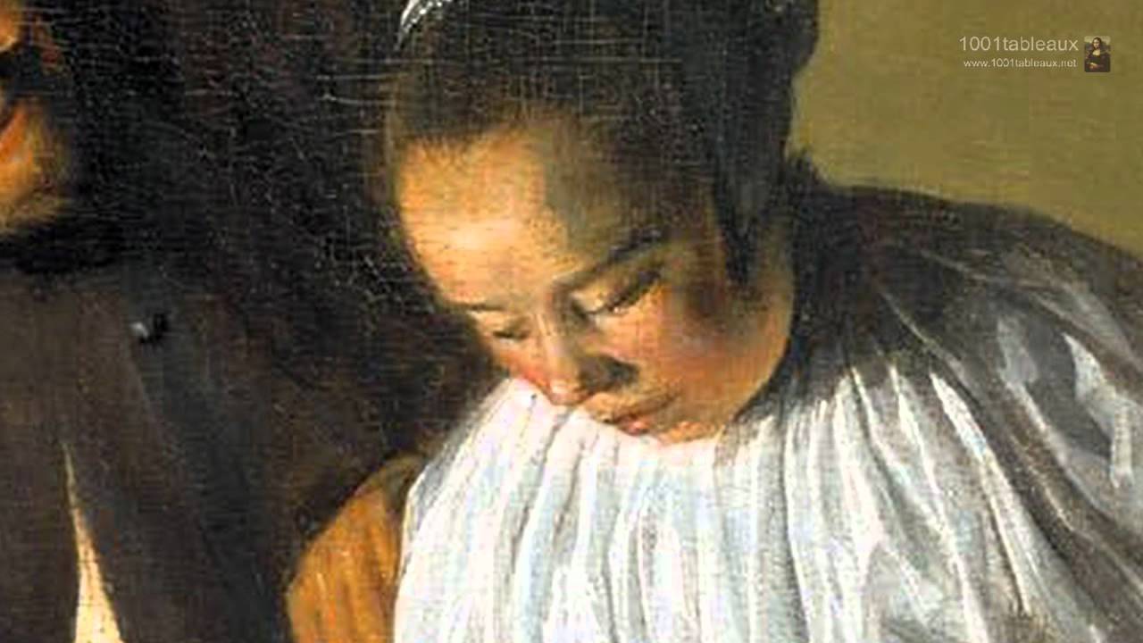 1280x720 La Proposition Par L'Artiste Peintre Judith Leyster - The Proposition Painting