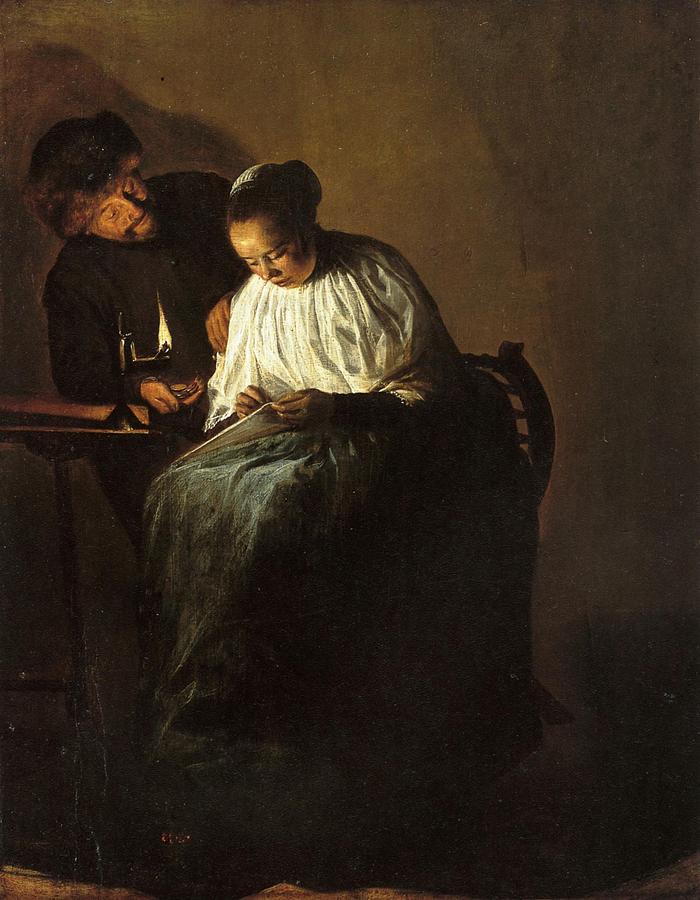 700x900 The Proposition Painting By Judith Leyster - The Proposition Painting