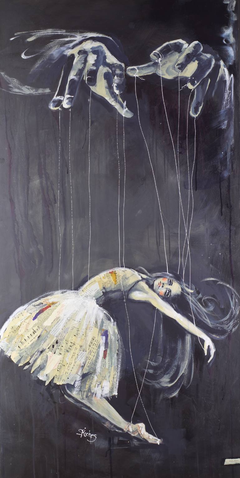 770x1534 Saatchi Art Hands Of The Puppeteer (Original Sold) Painting By - The Puppeteer Painting