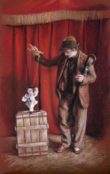 381x600 Circus Of Wonders Robert Lange Studios - The Puppeteer Painting