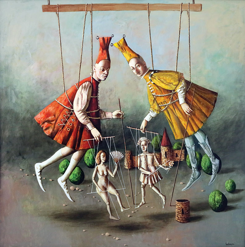 795x800 The Puppeteer Charles Swyncop As Art Print Or Hand Painted Oil - The Puppeteer Painting