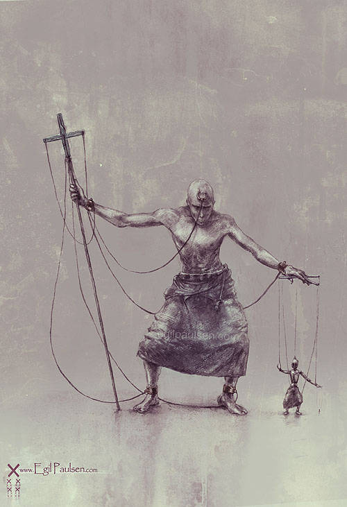 500x731 Egil Paulsen Art Gallery - The Puppeteer Painting