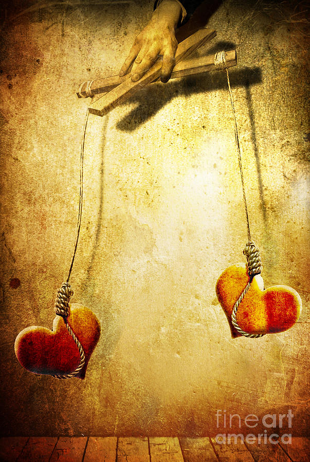 603x900 Not Meant To Be Painting By Jacky Gerritsen - The Puppeteer Painting