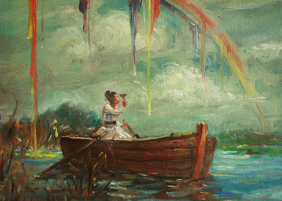 900x642 Somewhere Over The Rainbow Painting By Shielo May Duterte - The Rainbow Painting