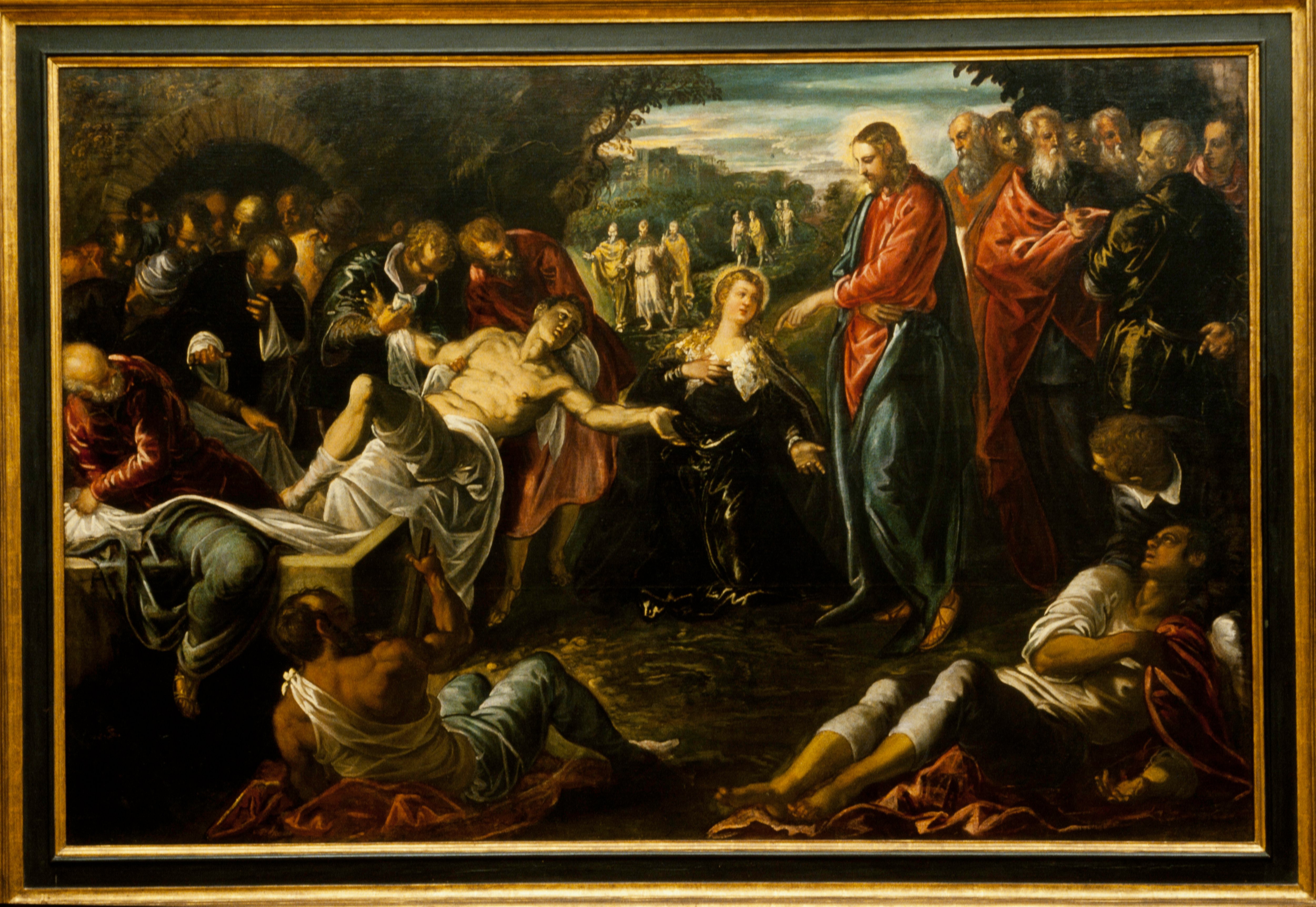5002x3446 The Raising Of Lazarus, Studio Of Jacopo Tintoretto Mia - The Raising Of Lazarus Painting