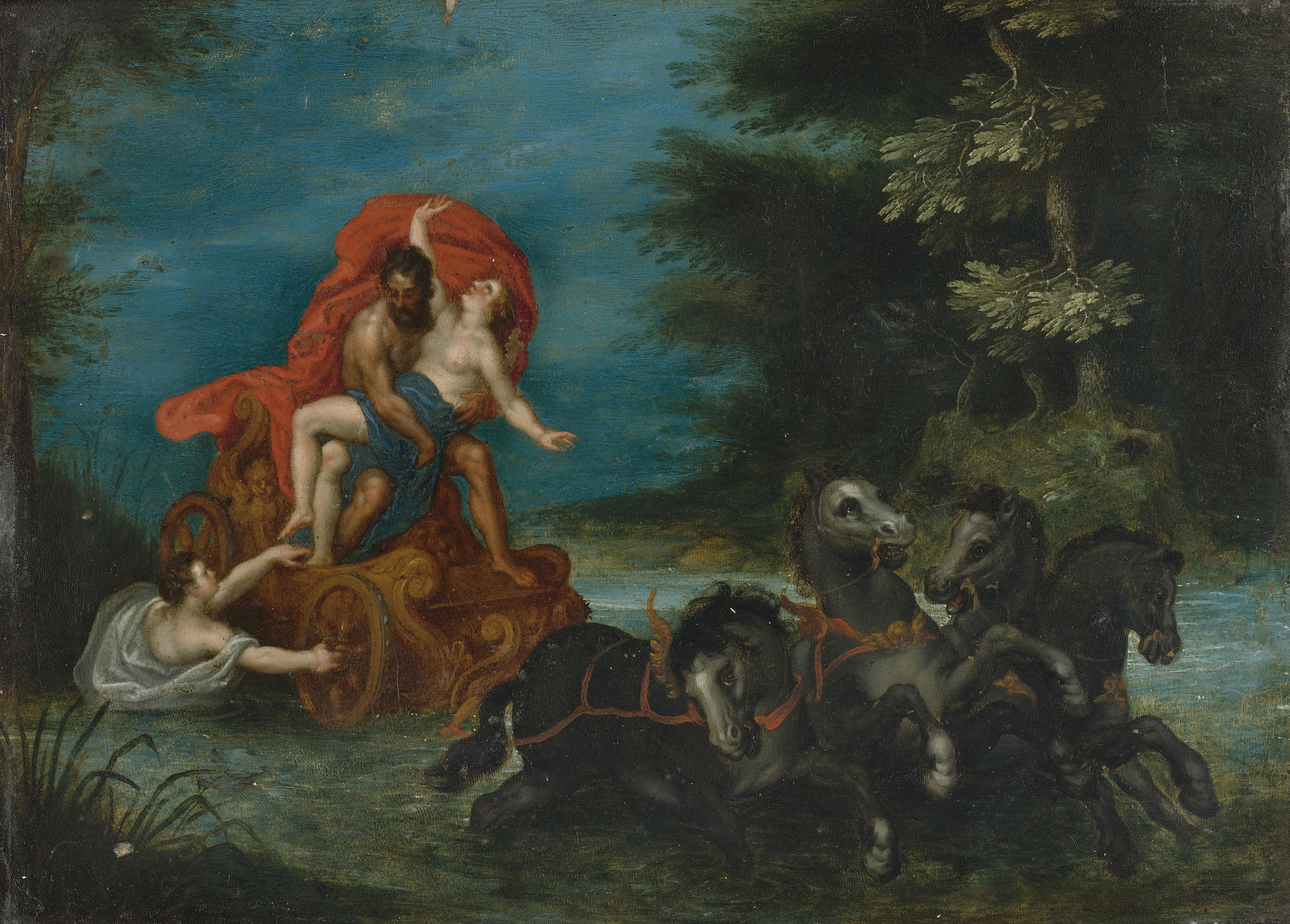 4000x2867 Fileattributed To Jan Brueghel The Elder, Attributed To Hendrick - The Rape Of Persephone Painting