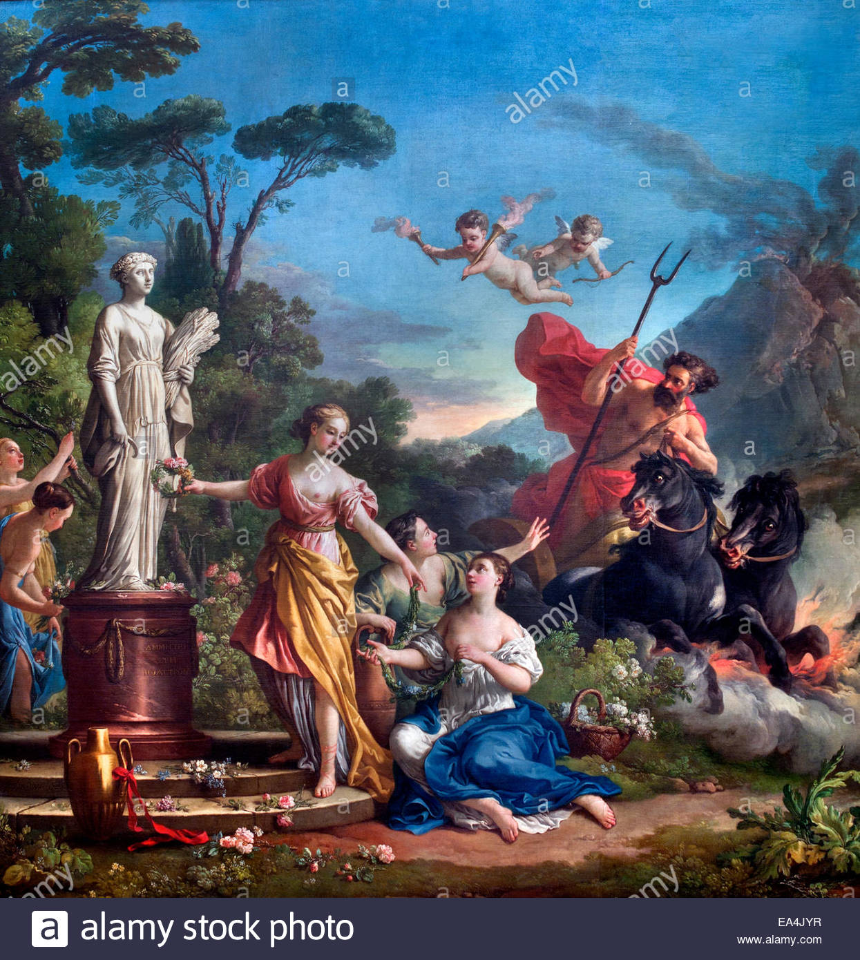 1245x1390 L De Proserpine - The Rape Of Persephone Painting