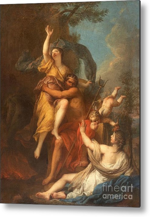 494x714 The Rape Of Proserpina Metal Print By Motionage Designs - The Rape Of Proserpina Painting