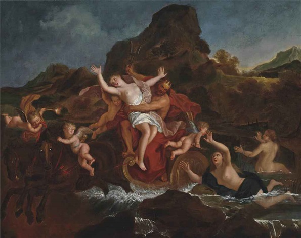 595x470 The Rape Of Persephone By Charles Antoine Coypel On Artnet - The Rape Of Proserpina Painting
