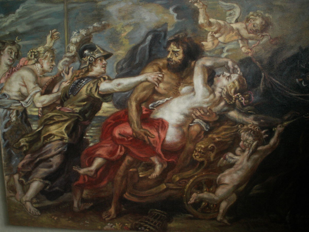 1200x900 The Rape Of Proserpina.oil On Canvas. (Peter Reck) - The Rape Of Proserpina Painting