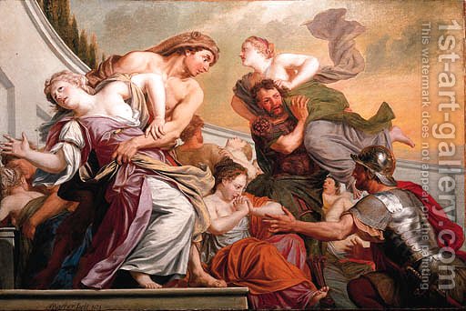 512x342 The Rape Of The Sabine Women Adriaen Backer Reproduction 1st Art - The Rape Of The Sabine Women Painting