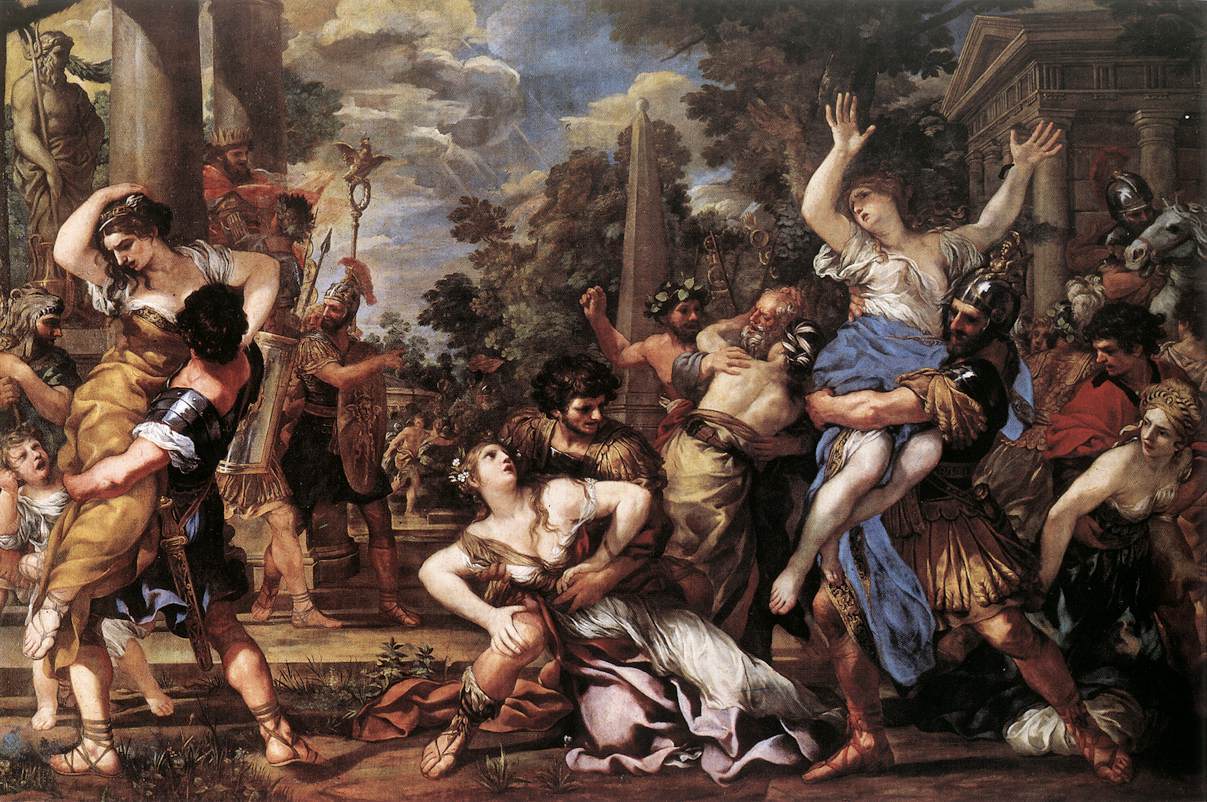 1207x802 The Rape Of The Sabine Women By Pietro Da Cortona - The Rape Of The Sabine Women Painting