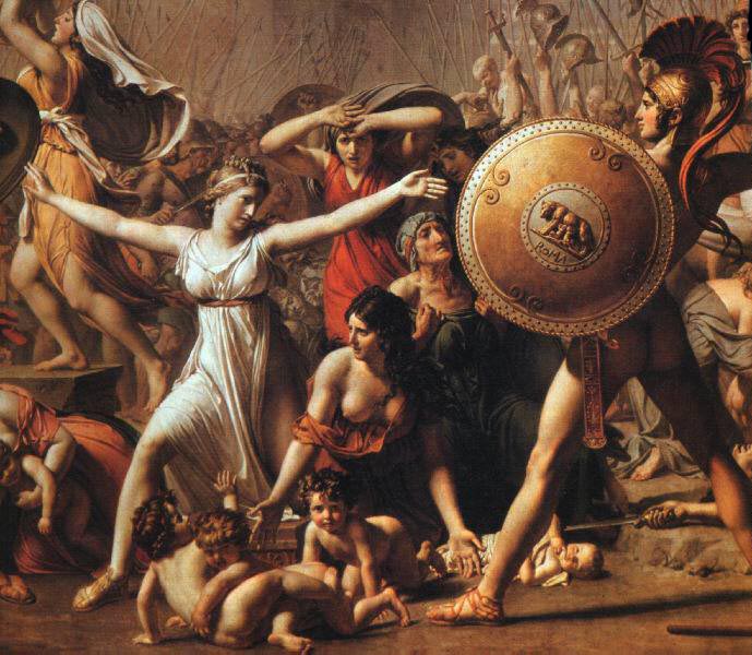 689x600 The Rape Of The Sabine Women - The Rape Of The Sabine Women Painting