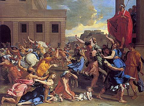 480x355 Nicolas Poussin The Rape Of The Sabine Woman Art Prints - The Rape Of The Sabine Women Painting