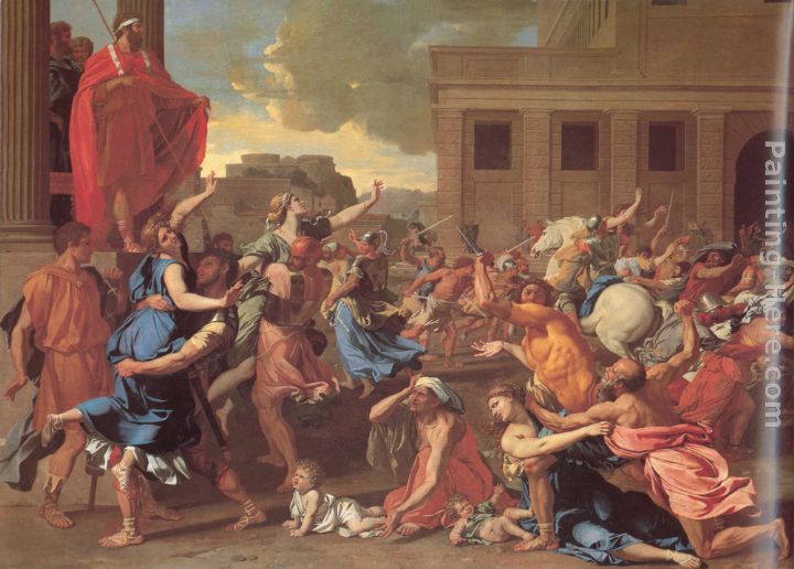 720x516 Nicolas Poussin The Rape Of The Sabine Women Painting Anysize 50 - The Rape Painting