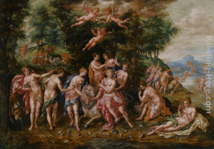720x500 Hendrick De Clerck The Rape Of Europa Painting Anysize 50% Off - The Rape Painting