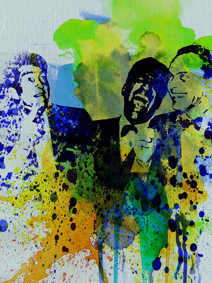 677x900 Rat Pack Painting By Naxart Studio - The Rat Pack Painting