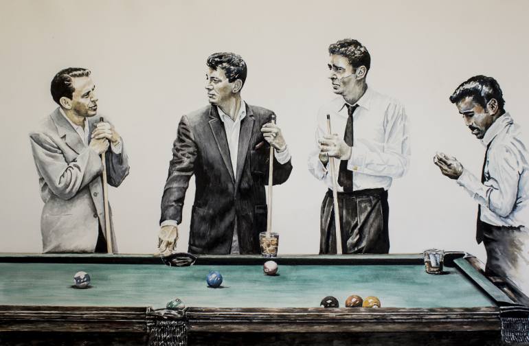 770x504 Saatchi Art The Rat Pack Painting By Jon Crocker - The Rat Pack Painting