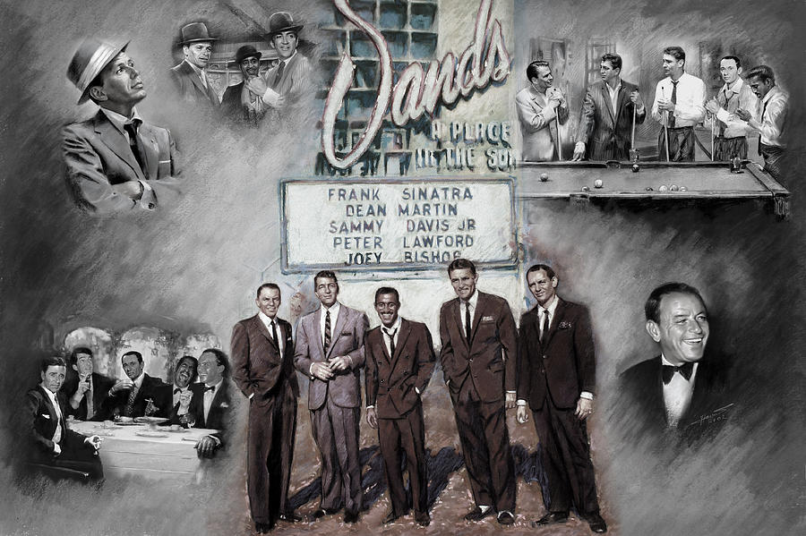 900x599 The Rat Pack Mixed Media By Viola El - The Rat Pack Painting