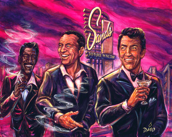 570x455 The Rat Pack Print Is A Replica Of Art By Dano's Original Painting - The Rat Pack Painting