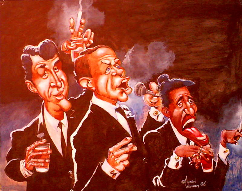 800x631 The Rat Pack. By Michaelvernon - The Rat Pack Painting