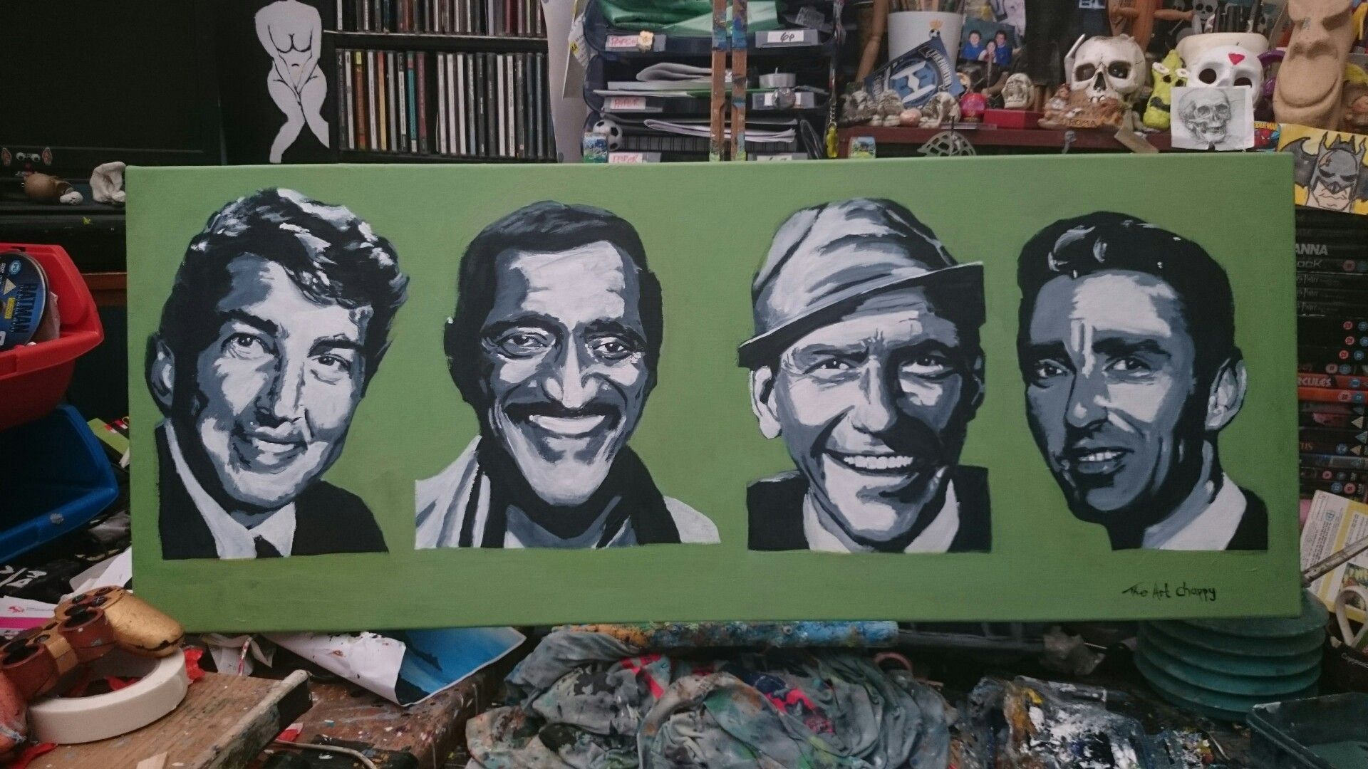 1920x1080 The Rat Pack Painting Paintings Ive Done - The Rat Pack Painting