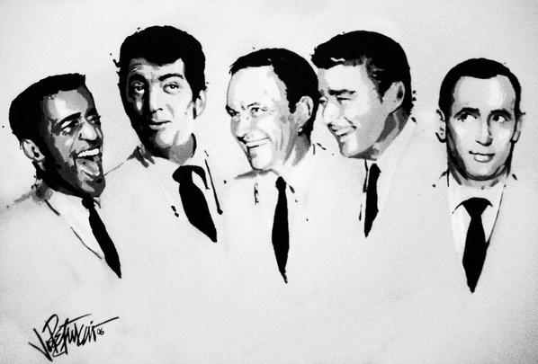 598x405 Joe Petruccio On Twitter - The Rat Pack Painting