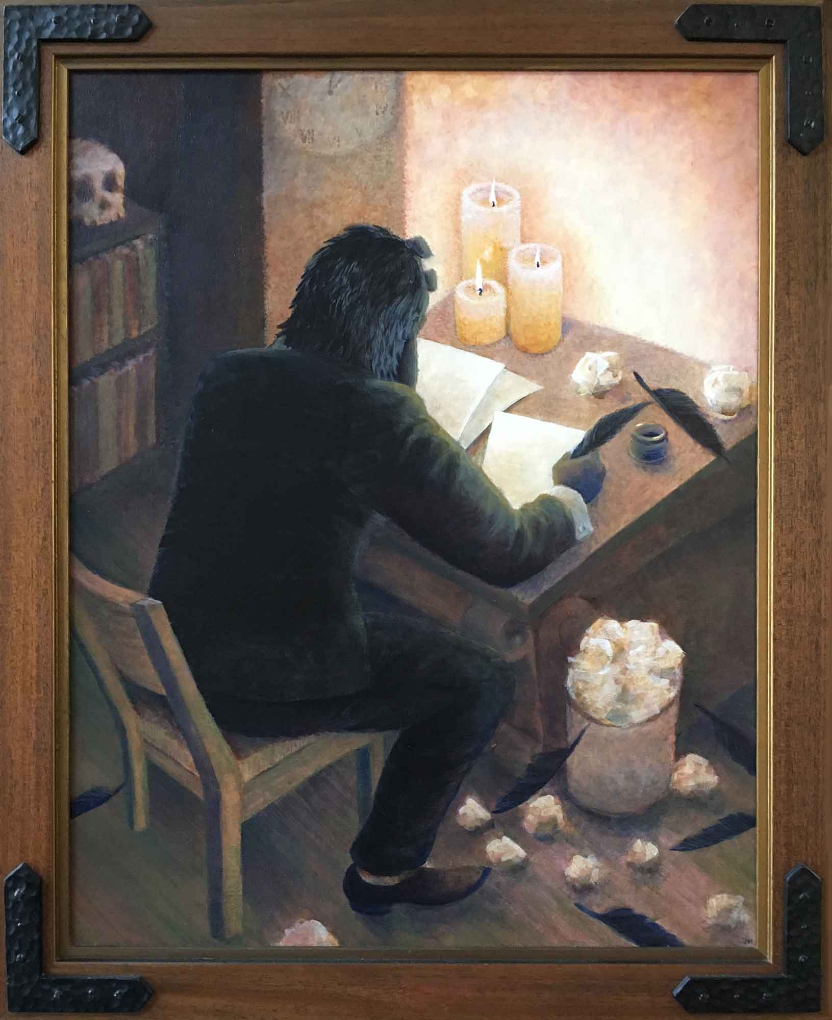 1631x2000 The Raven Art Of Julie Meridian - The Raven Painting