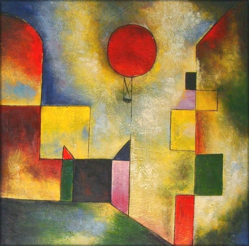 800x792 Artwork By Paul Klee - The Red Balloon Painting