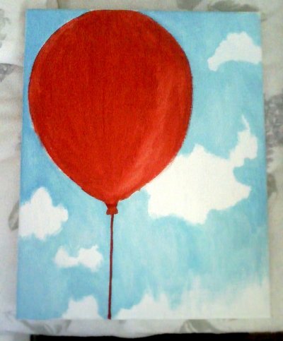 400x483 Red Balloon By Checkered Boxers - The Red Balloon Painting