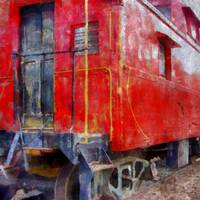 200x200 Stunning Caboose Artwork For Sale On Fine Art Prints - The Red Caboose Painting