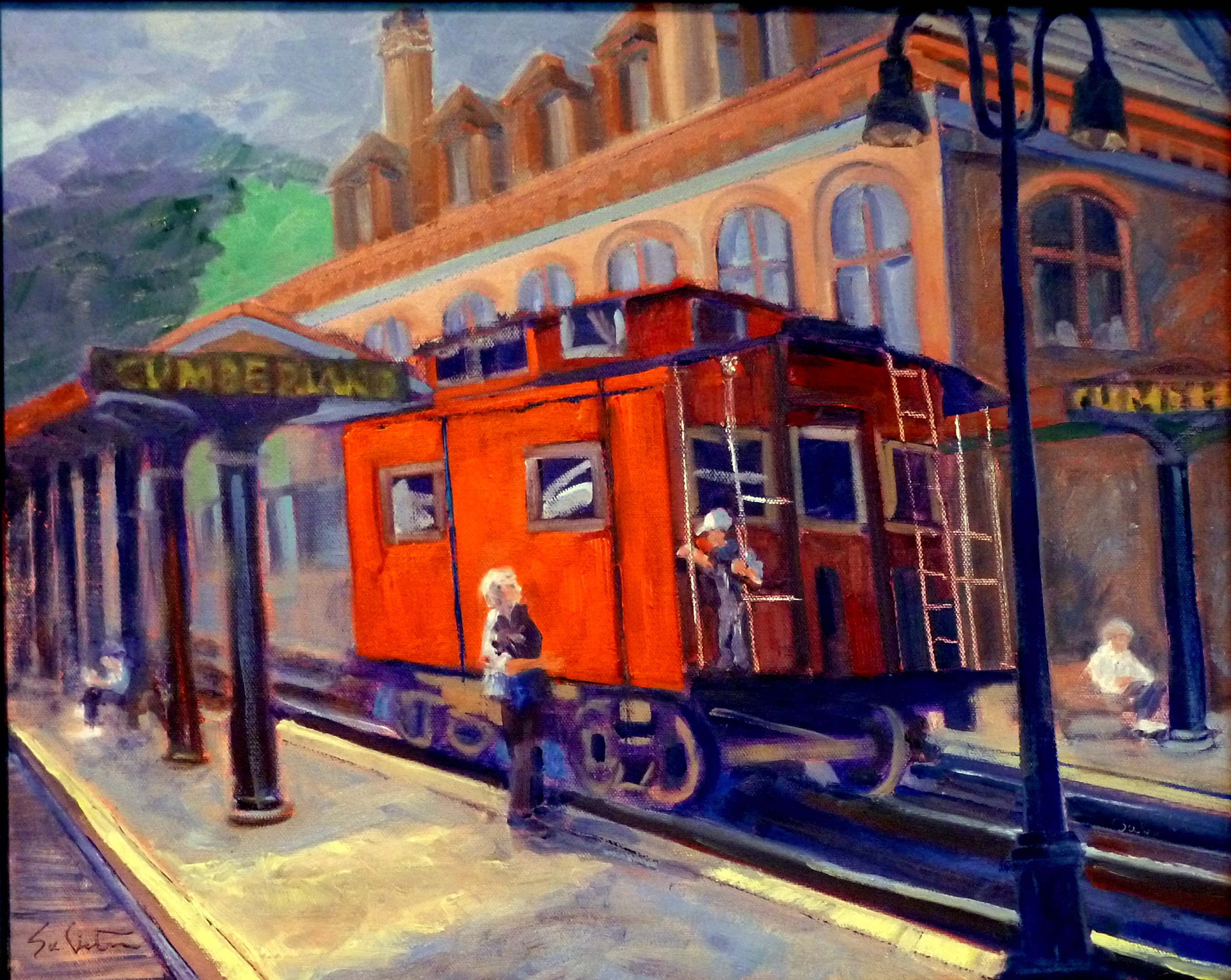 2712x2160 Visiting Visual Artist Duane Sabiston Hosts Exhibit In Ward Center - The Red Caboose Painting